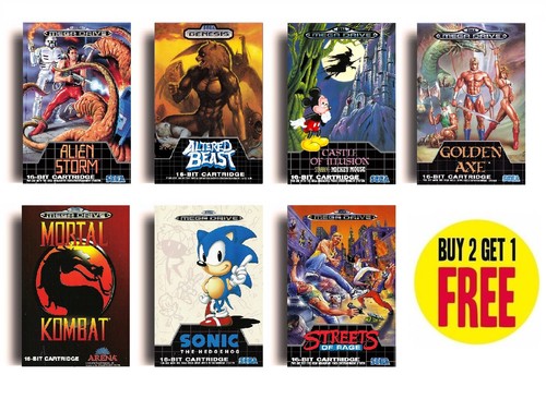Poster gioco retro sega - gioco, a4